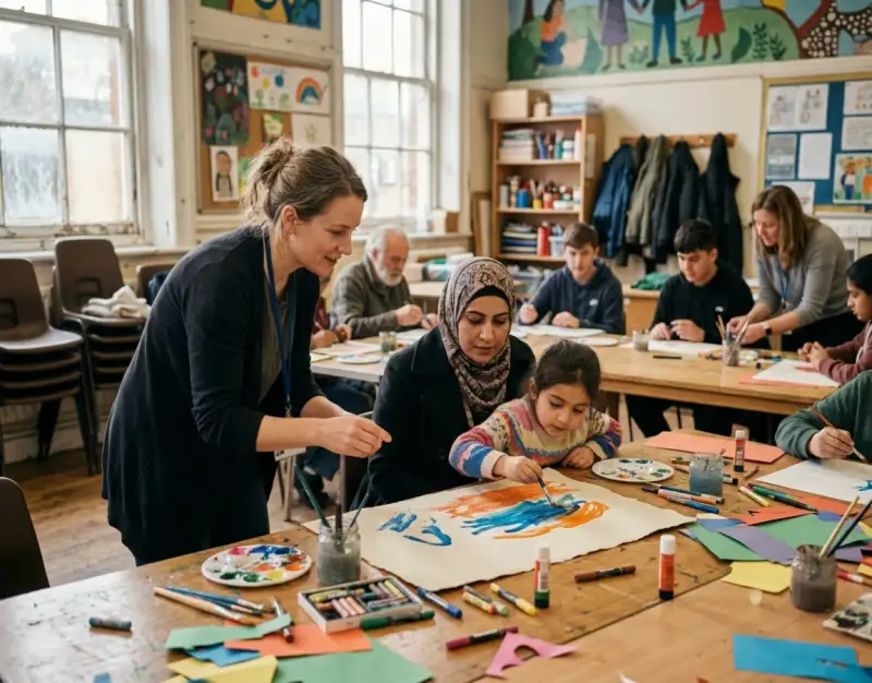 Social Change Agents: Using Art Therapy to Heal Trauma in Refugee Communities